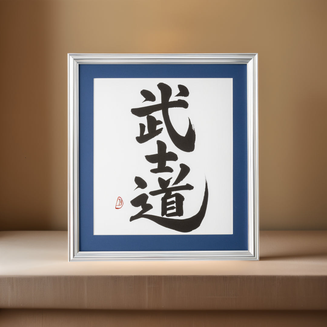 武士道 Bushido – Framed Calligraphy Artwork