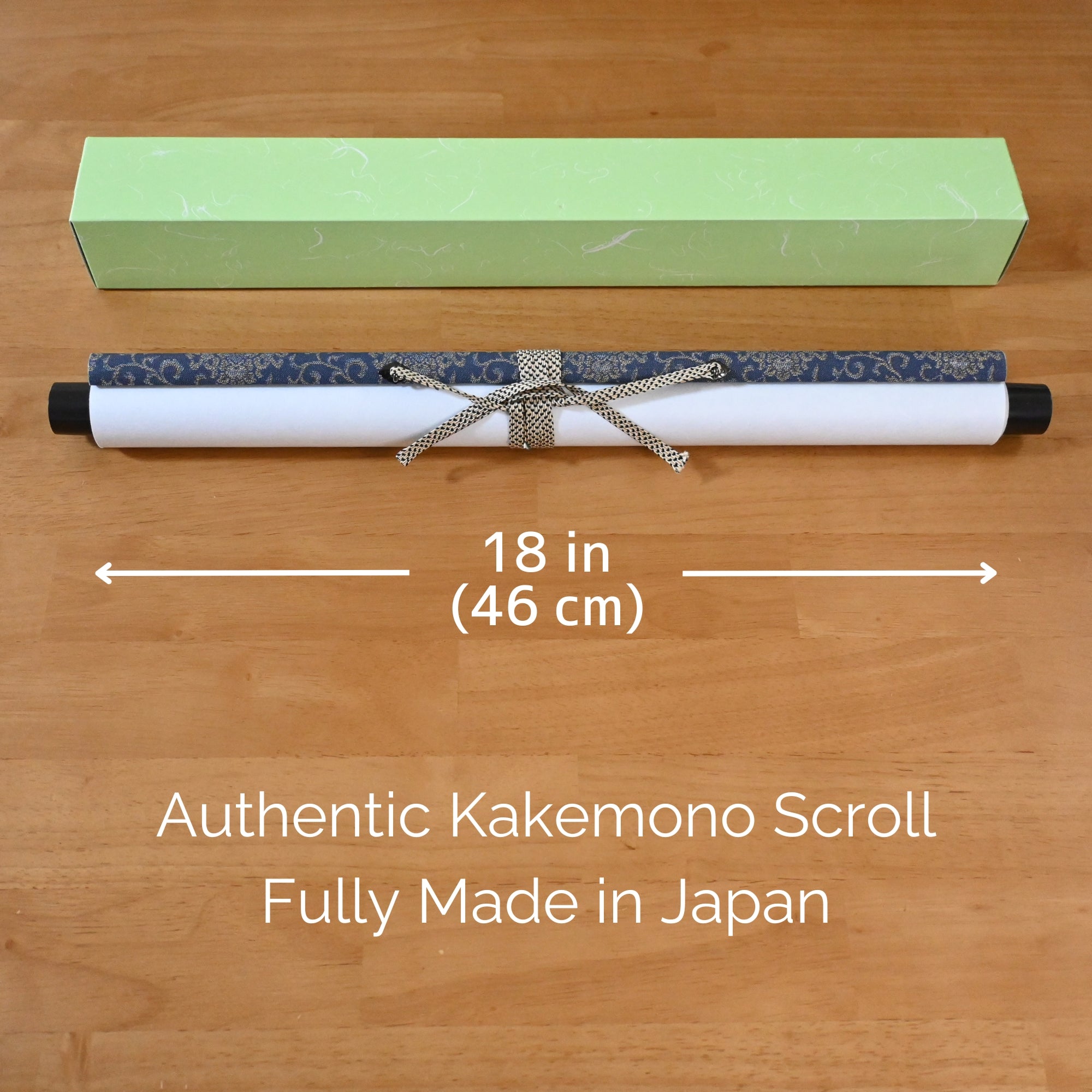 Japanese Dragon Kakemono Wall Scroll – Blue Rising Dragon