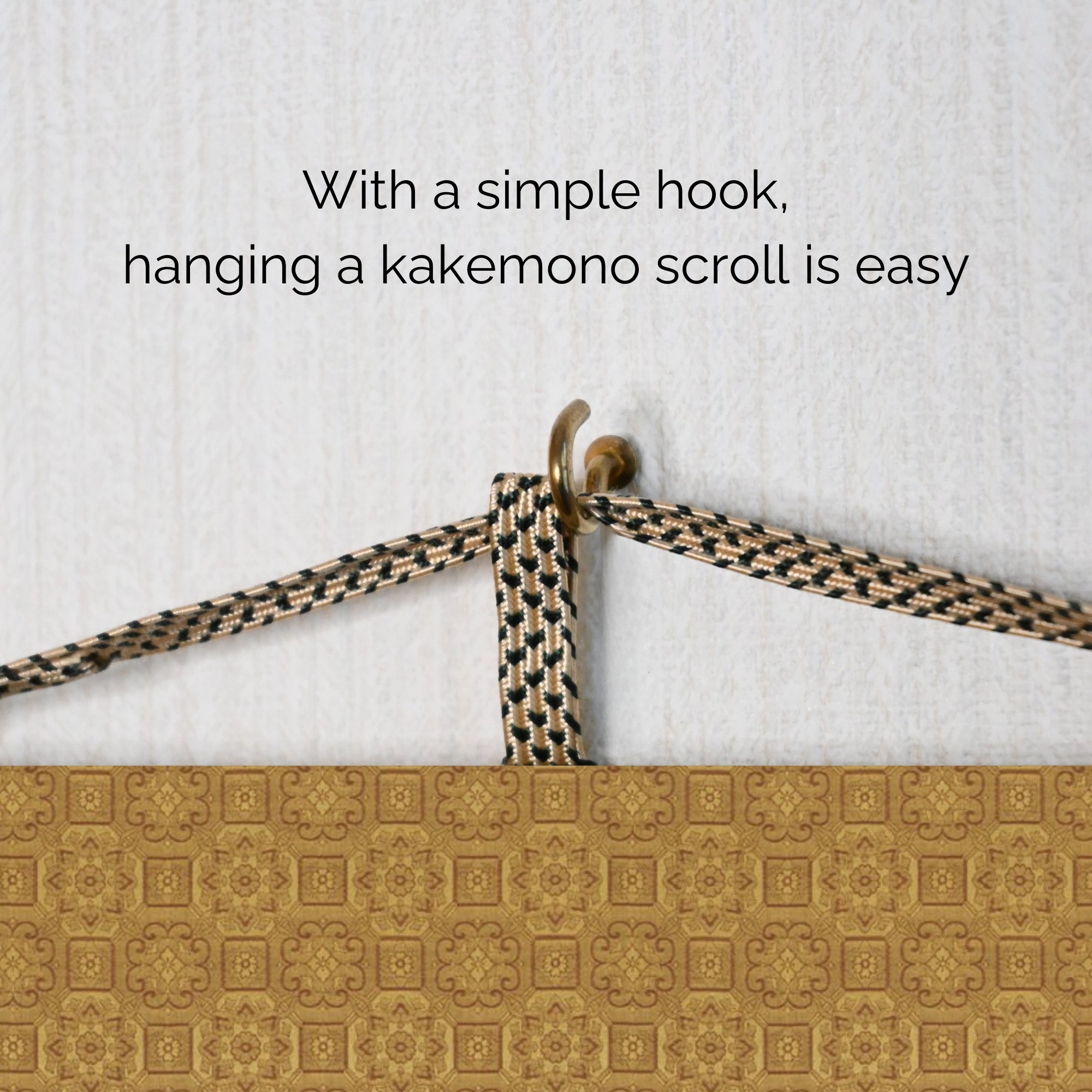 Pendurador de Parede Kakemono Samurai Japonês – Samurai Montado com Espada em Cavalo Branco 